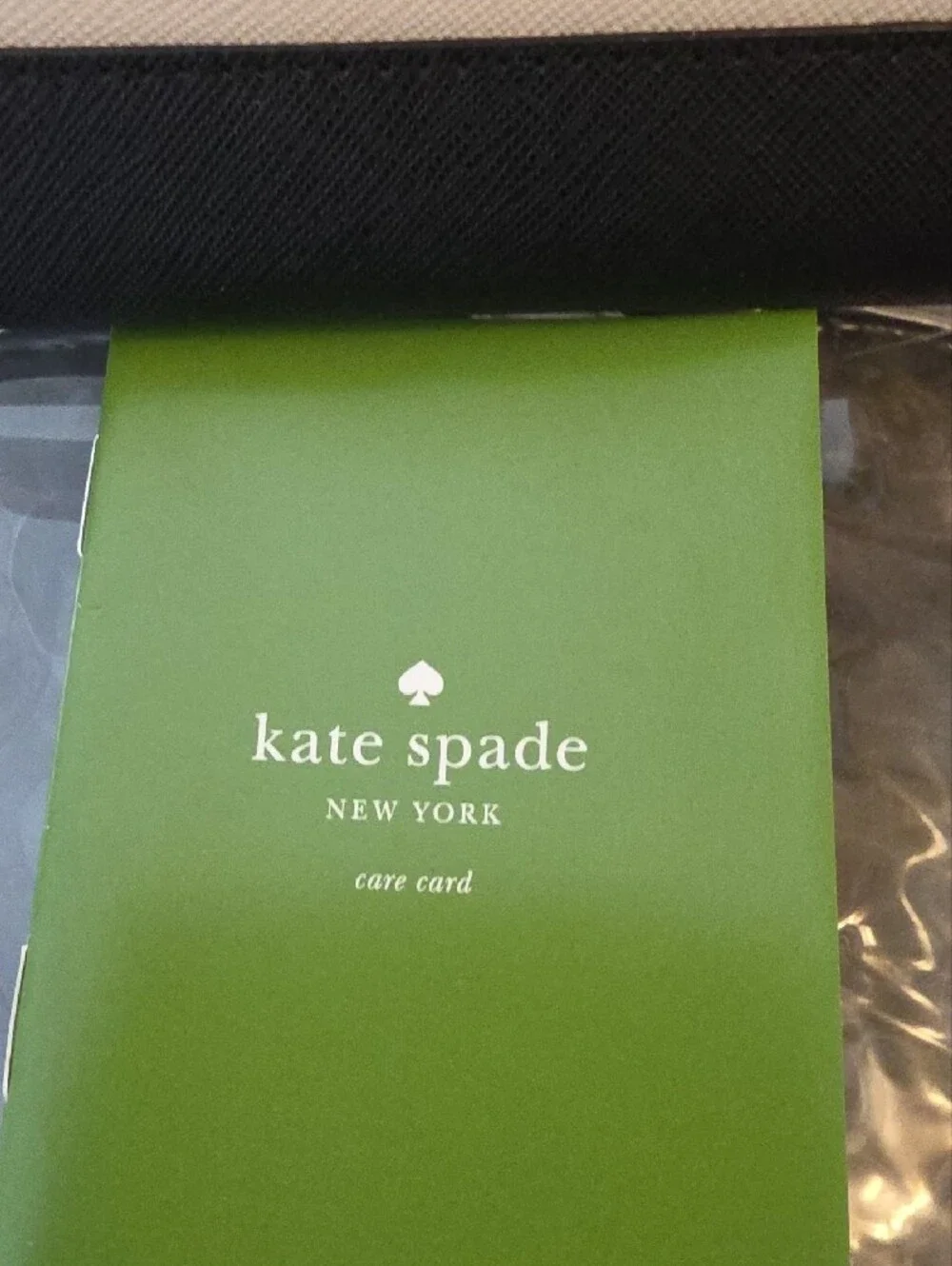 kate spade Bi-Color Cream and Black Zip Wallet